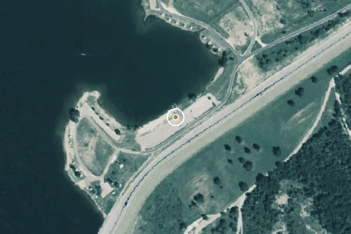 Aerial view of Riverside Park Boat Ramp