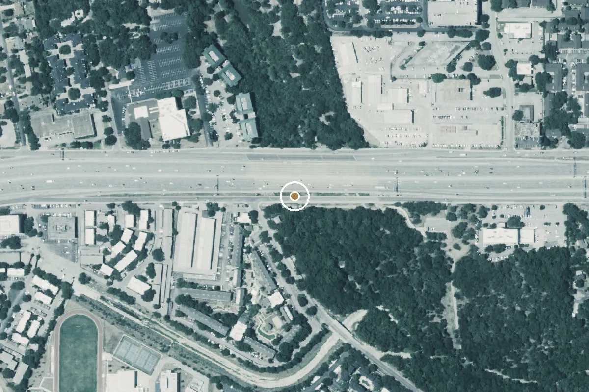 Aerial view of Robert L.B. Tobin Park Boat Ramp