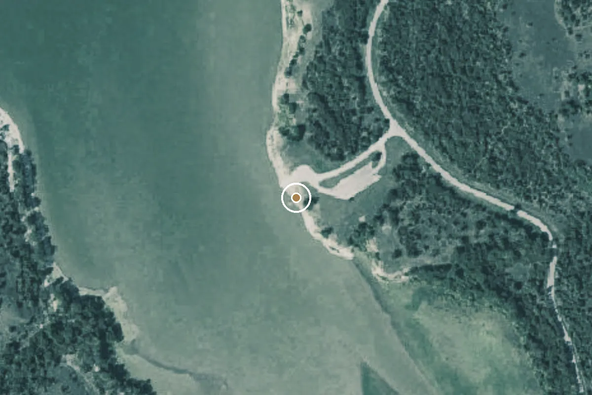 Aerial view of Rocky Creek Park Boat Ramp