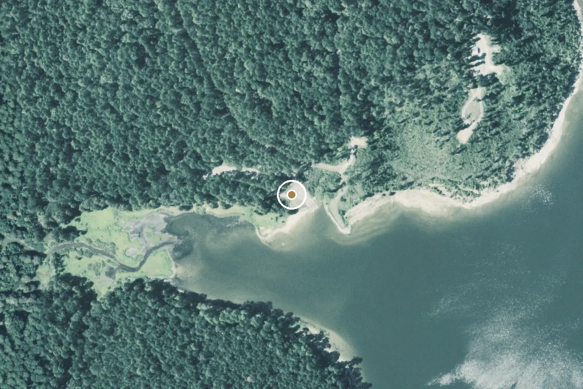 Aerial view of Sabine National Forest Boat Ramp