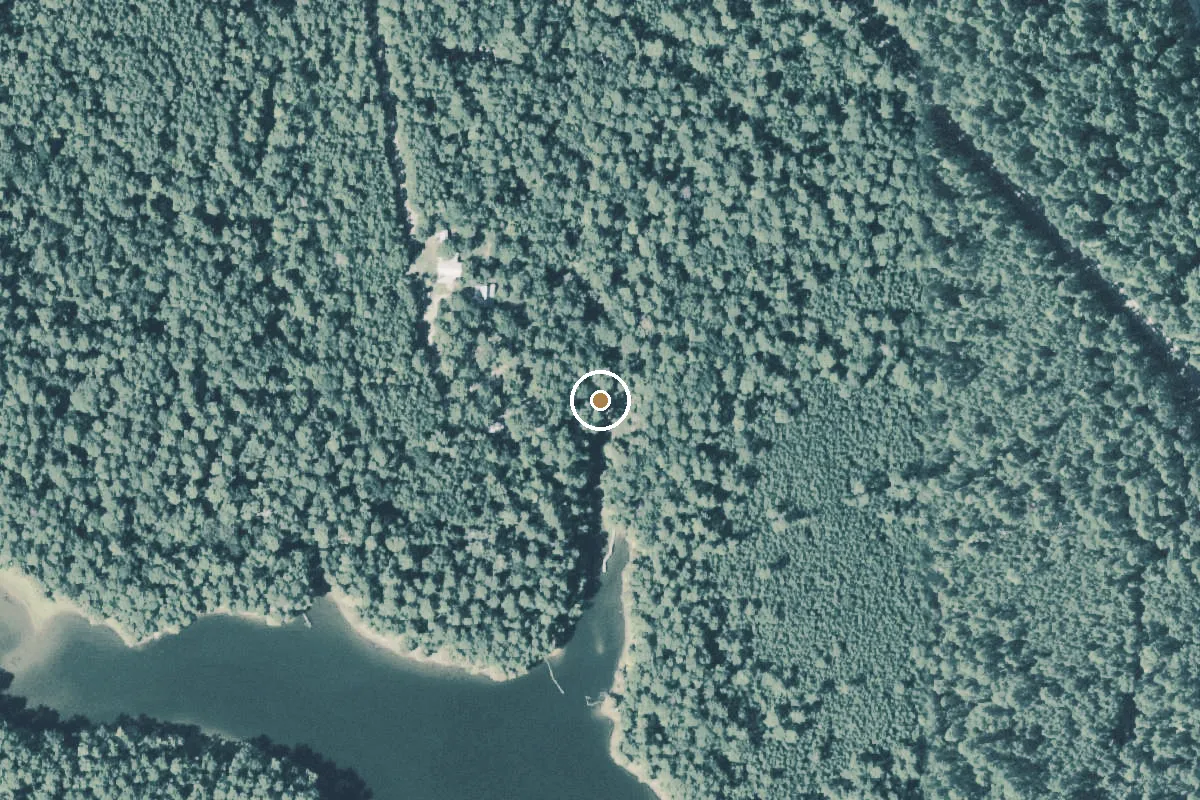 Aerial view of Sabine National Forest Boat Ramp