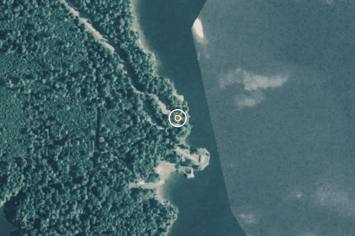 Aerial view of Sabine National Forest Boat Ramp
