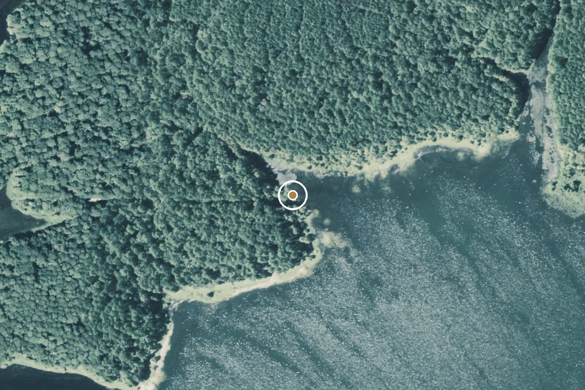 Aerial view of Sabine National Forest Boat Ramp