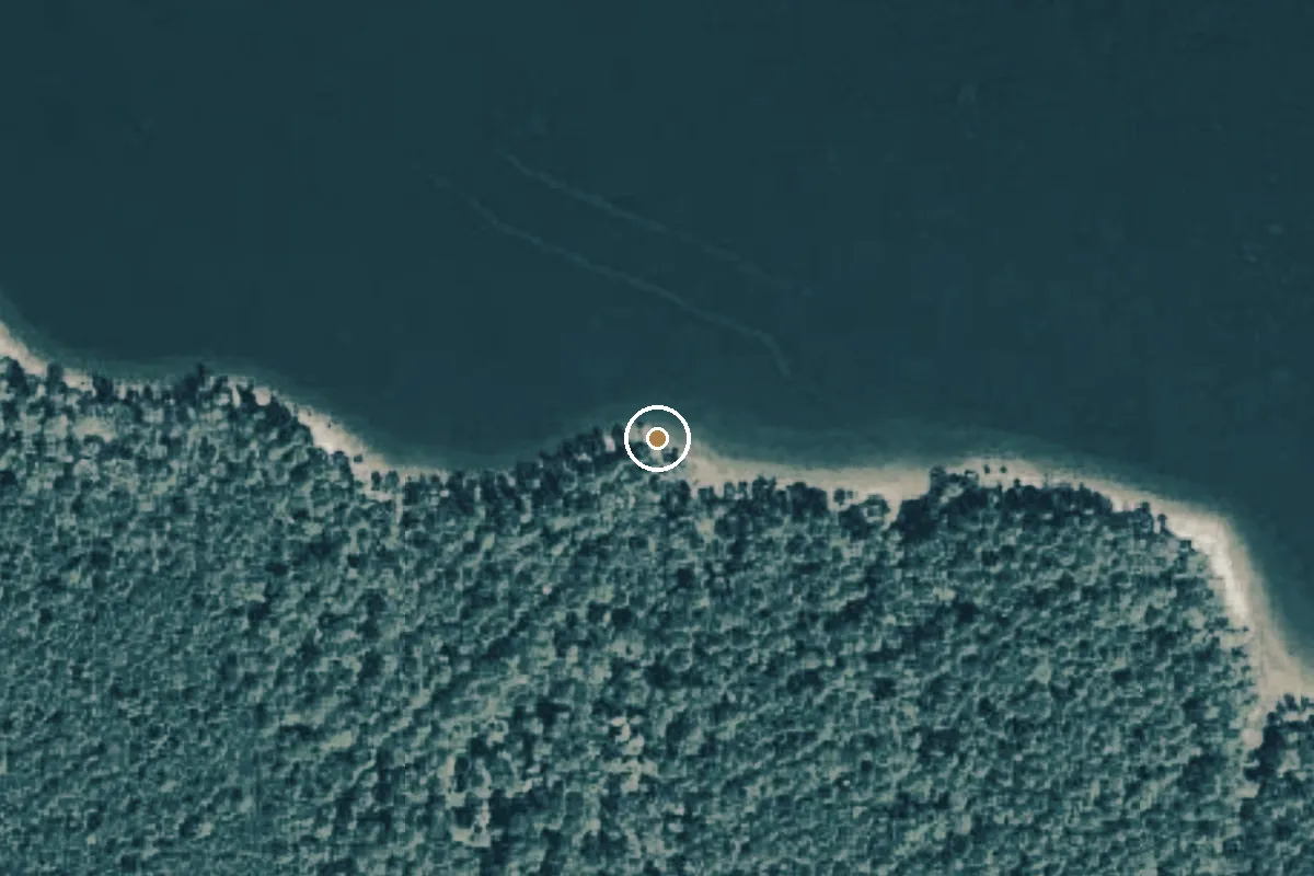 Aerial view of Sabine National Forest Boat Ramp