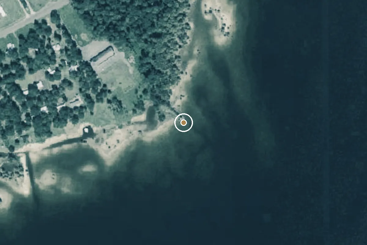 Aerial view of Sabine National Forest Boat Ramp
