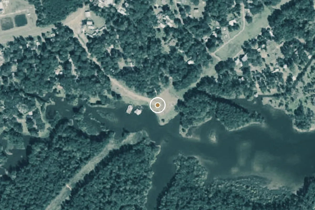 Aerial view of Sabine National Forest Boat Ramp