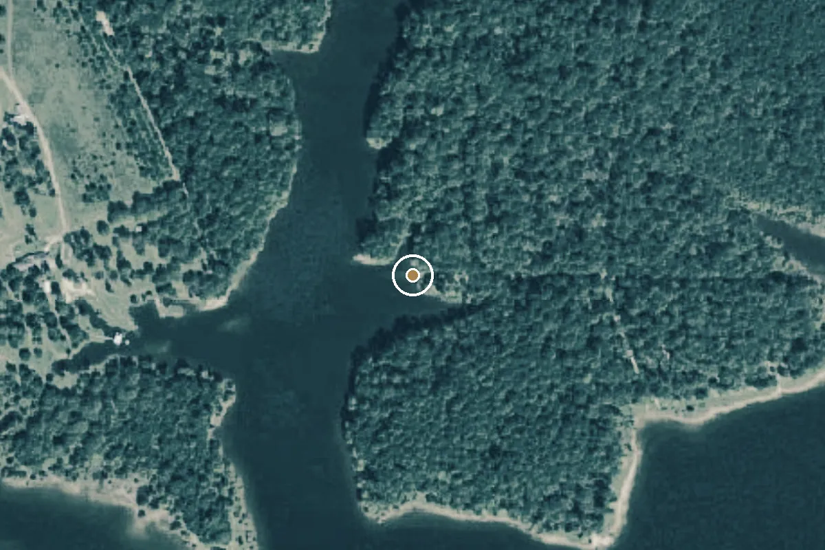 Aerial view of Sabine National Forest Boat Ramp