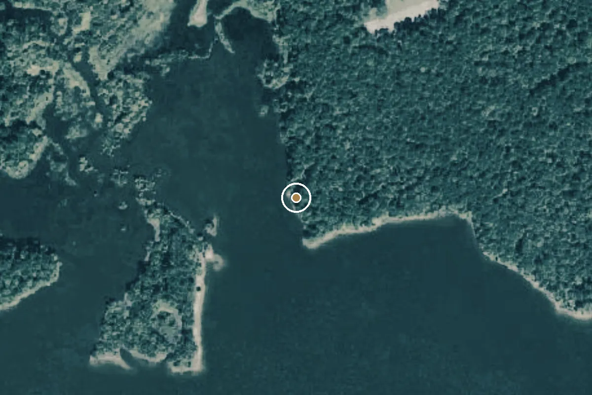 Aerial view of Sabine National Forest Boat Ramp
