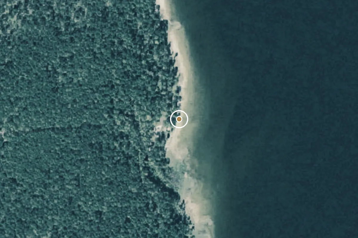 Aerial view of Sabine National Forest Boat Ramp