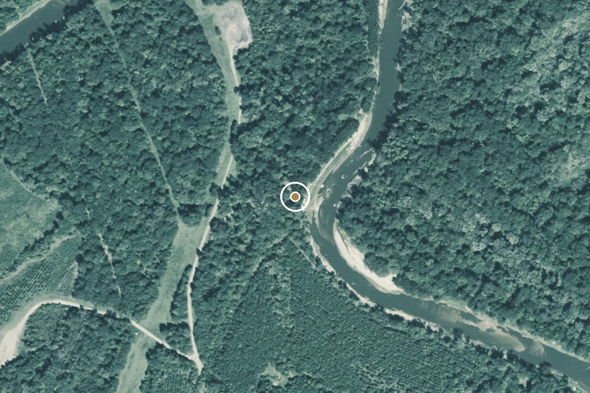 Aerial view of Sabine River Boat Ramp