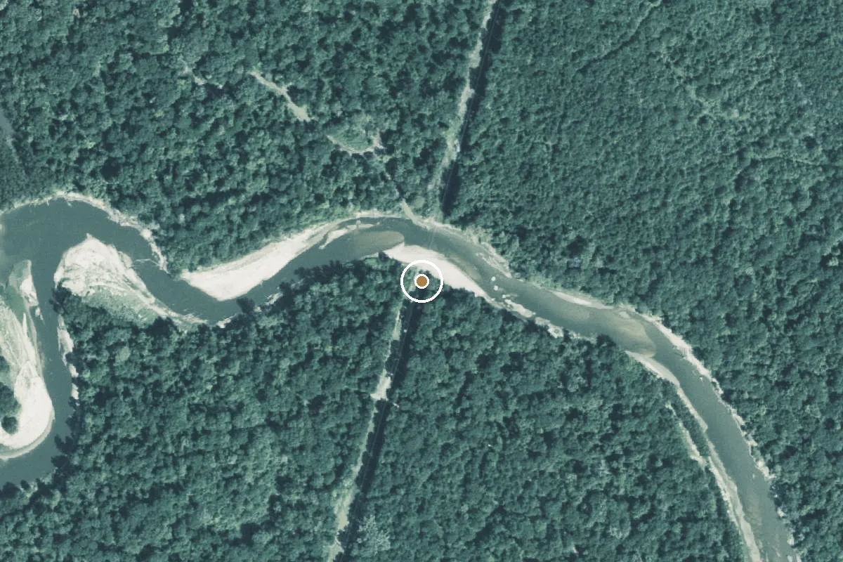 Aerial view of Sabine River Boat Ramp