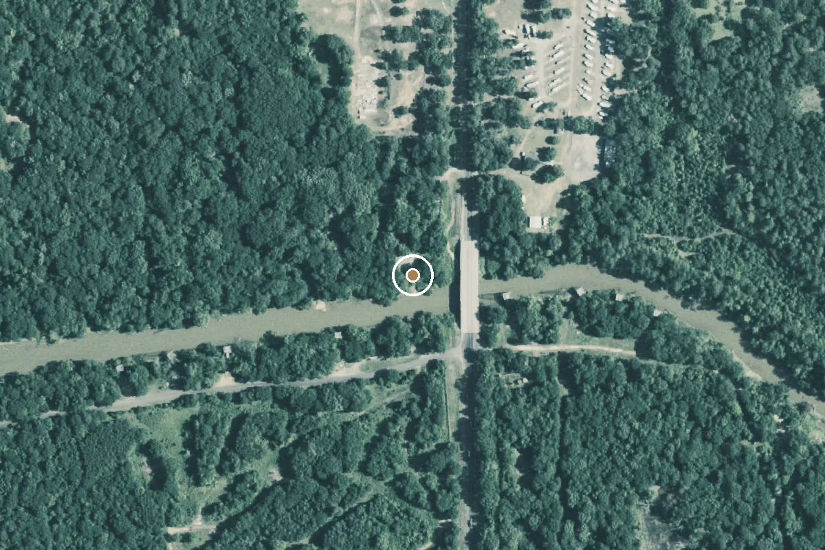 Aerial view of Sabine River Boat Ramp