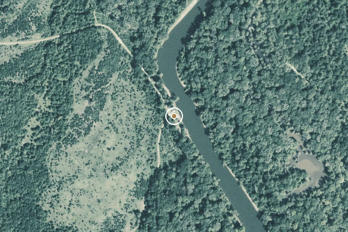 Aerial view of Sabine River Boat Ramp