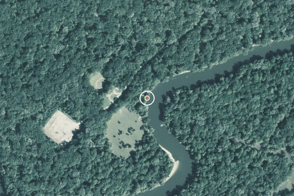 Aerial view of Sabine River Boat Ramp