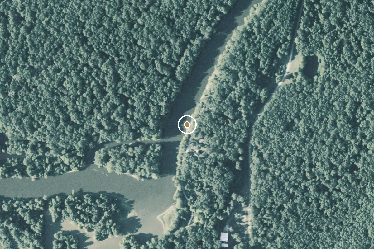 Aerial view of Sabine River Boat Ramp
