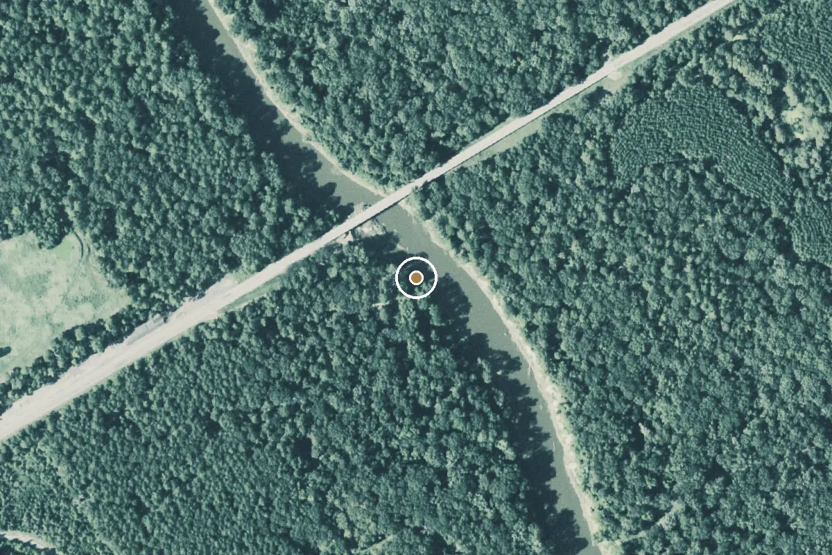 Aerial view of Sabine River Boat Ramp