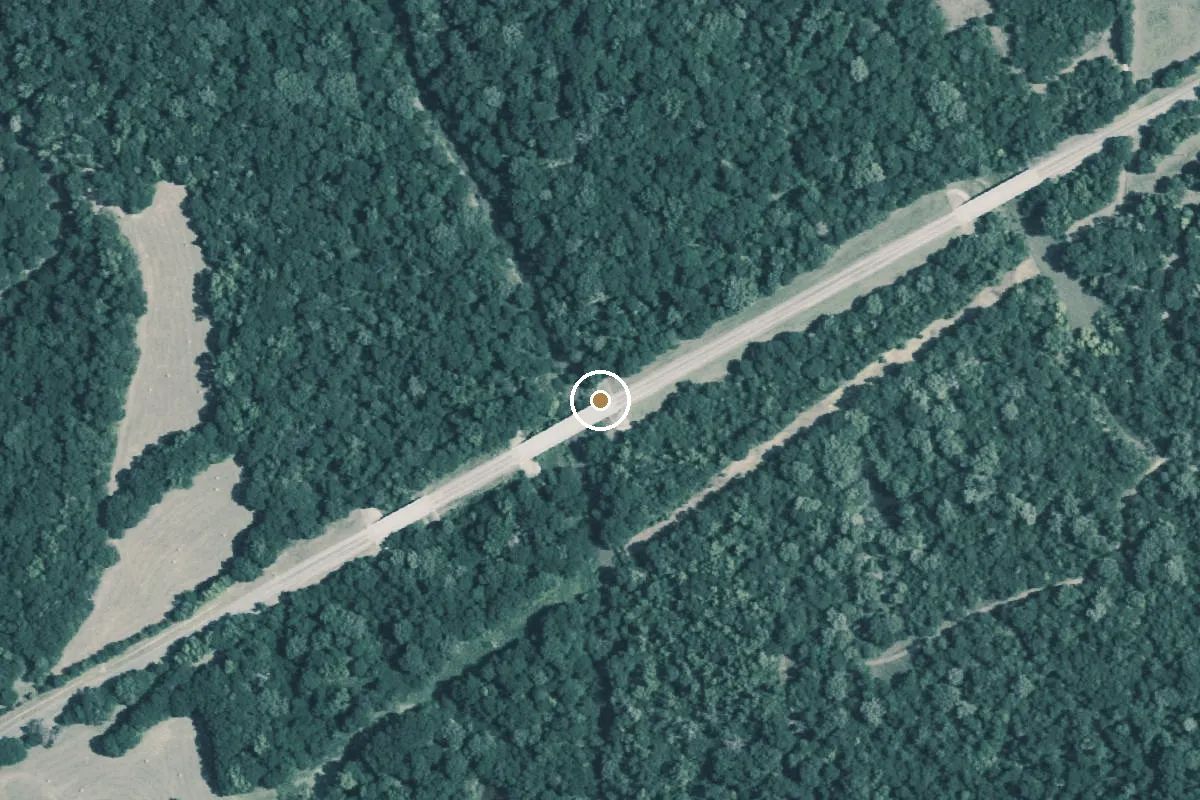 Aerial view of SAbine River Boat Ramp