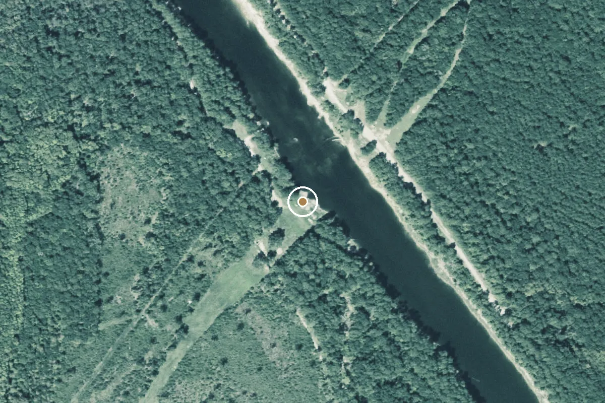 Aerial view of Sabine River Boat Ramp