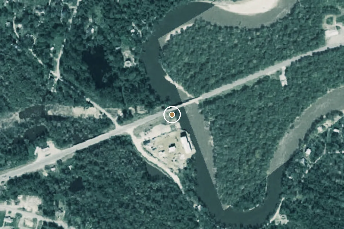 Aerial view of Sabine River Boat Ramp