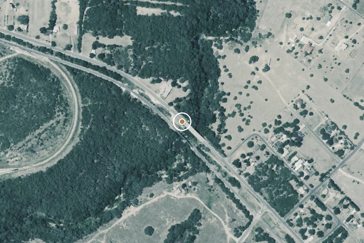 Aerial view of Salado Creek Boat Ramp