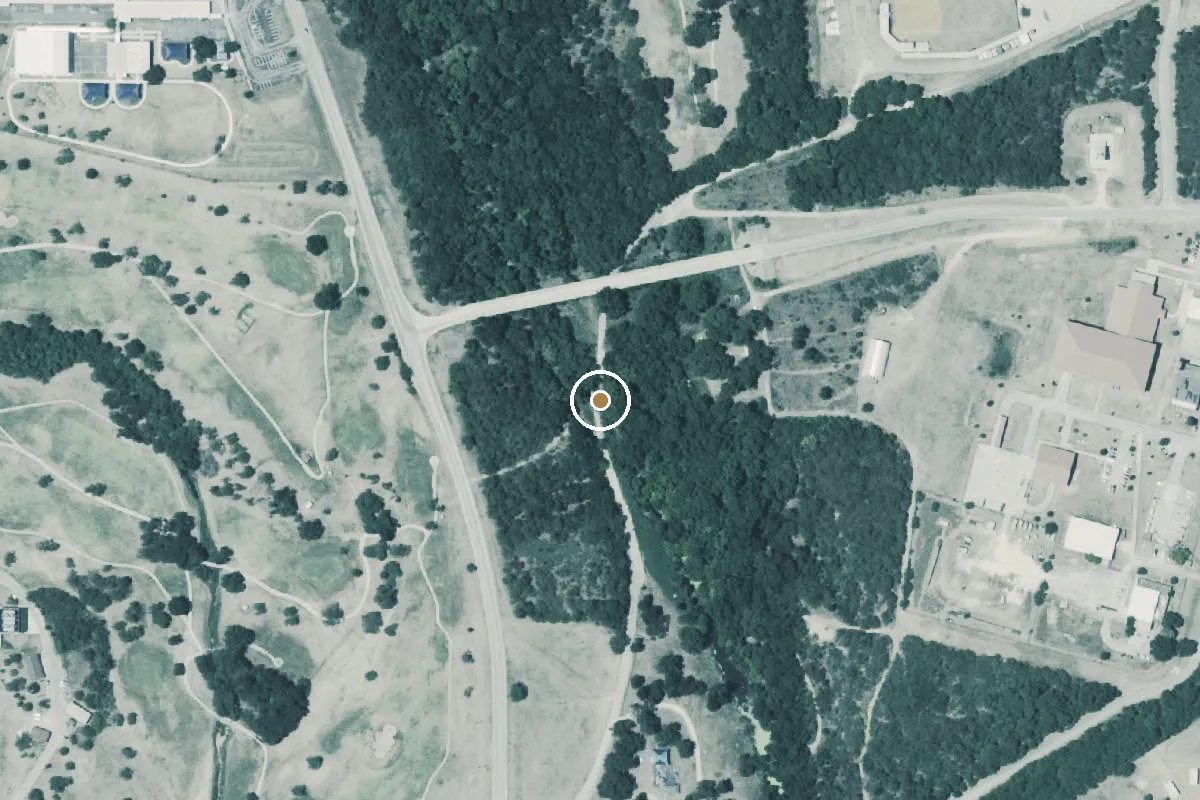 Aerial view of Salado Park Boat Ramp
