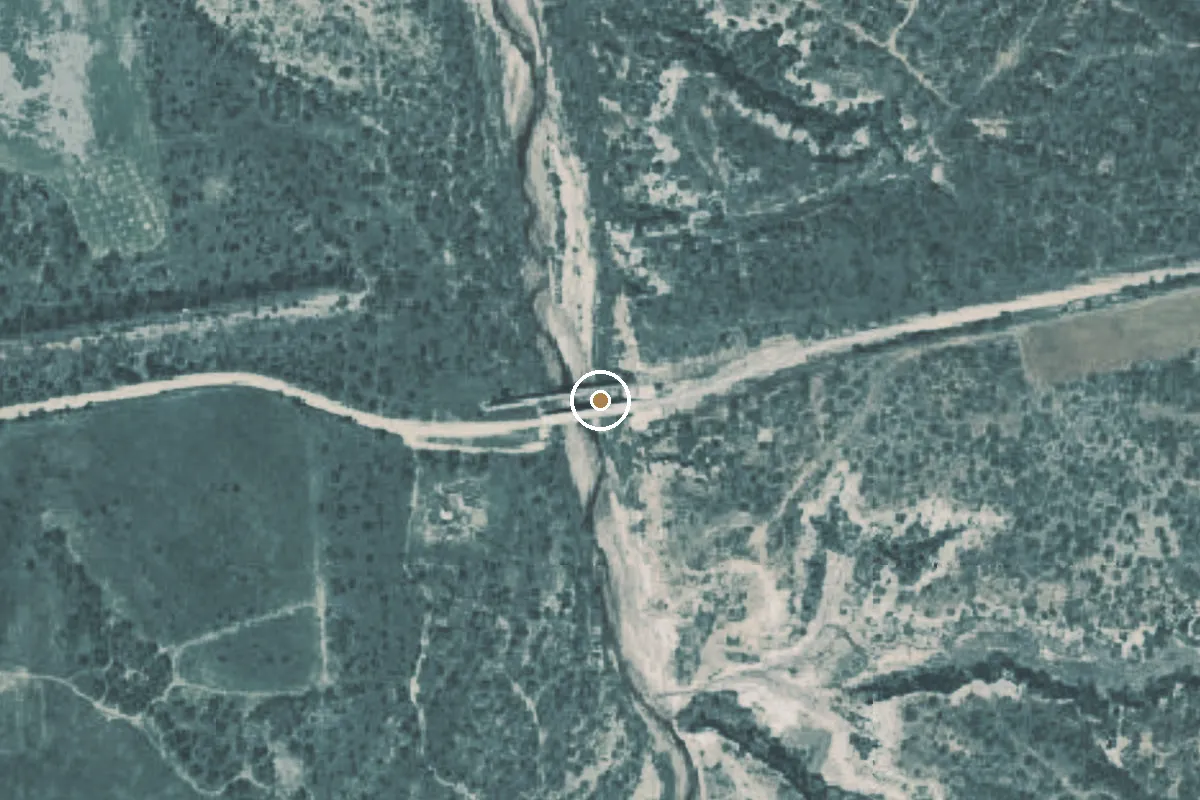 Aerial view of Salt Fork of the Brazos River Boat Ramp