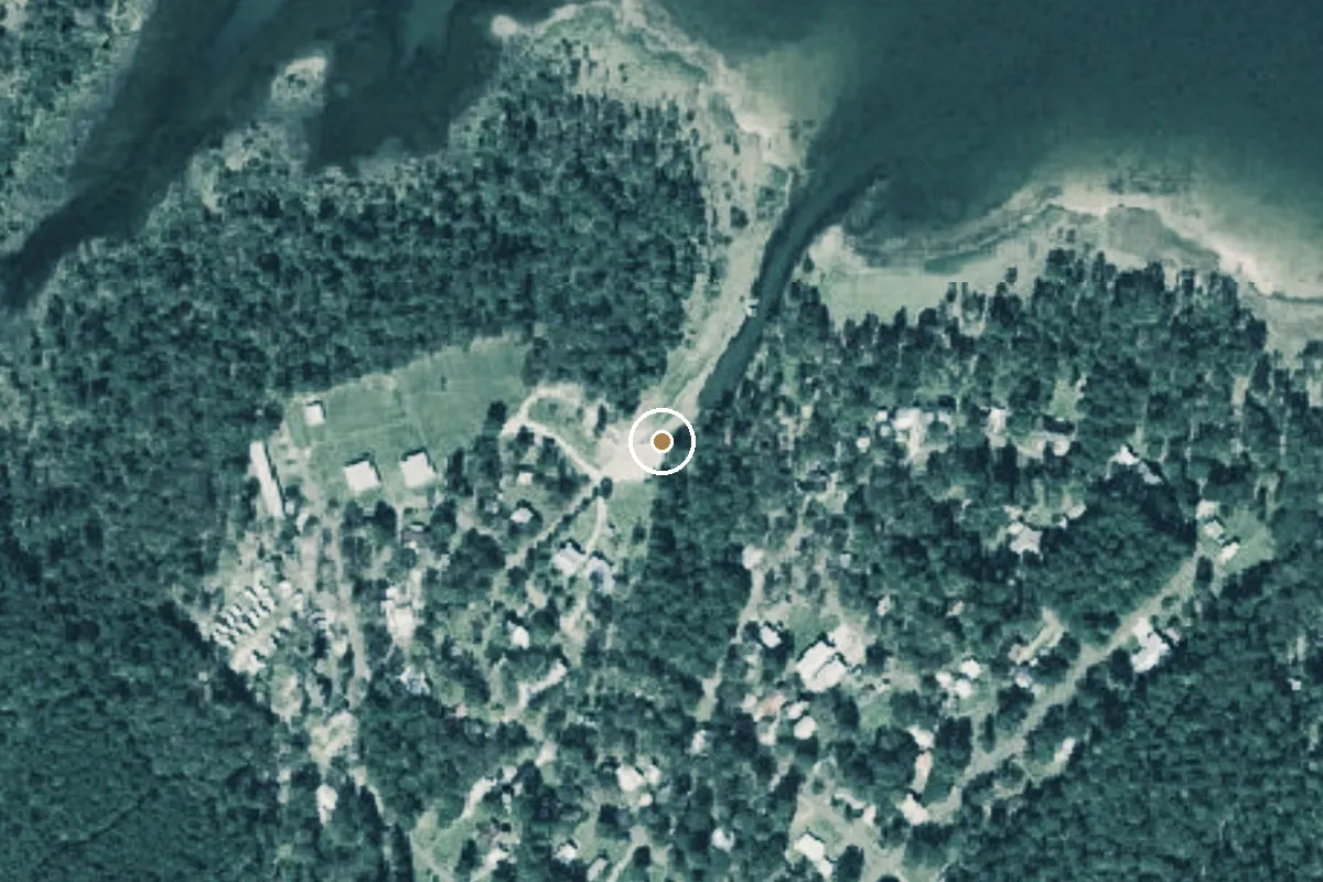 Aerial view of Sam Rayburn Boat Ramp