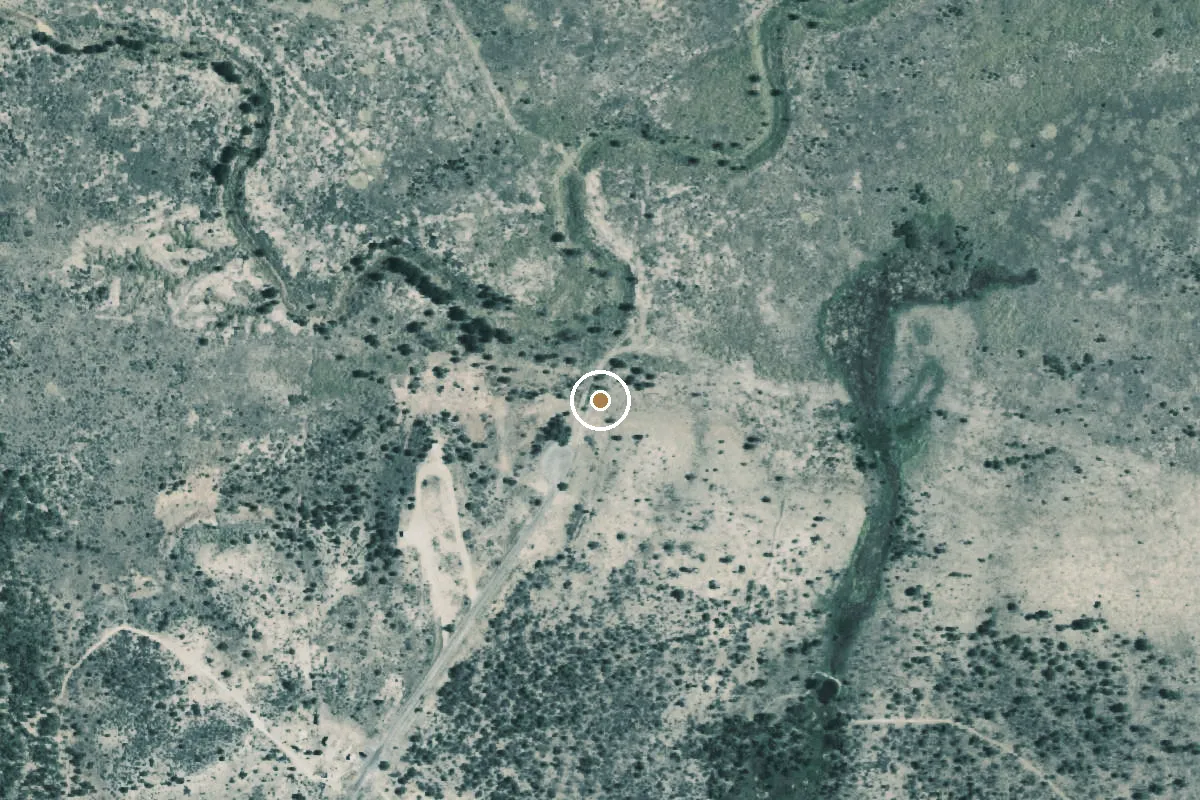 Aerial view of San Angelo State Park Boat Ramp