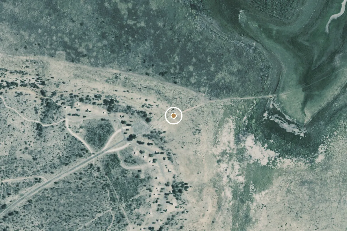 Aerial view of San Angelo State Park Boat Ramp