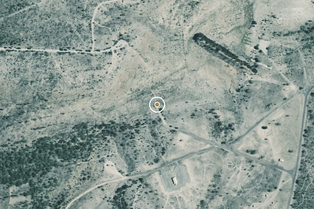 Aerial view of San Angelo State Park Boat Ramp