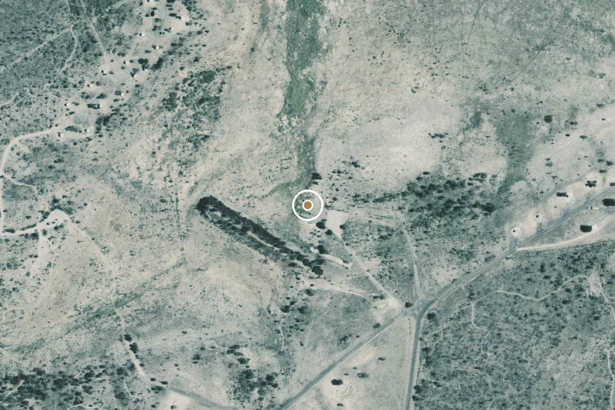 Aerial view of San Angelo State Park Boat Ramp