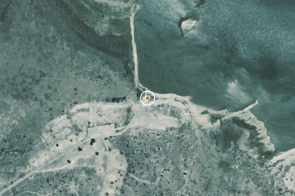 Aerial view of San Angelo State Park Boat Ramp