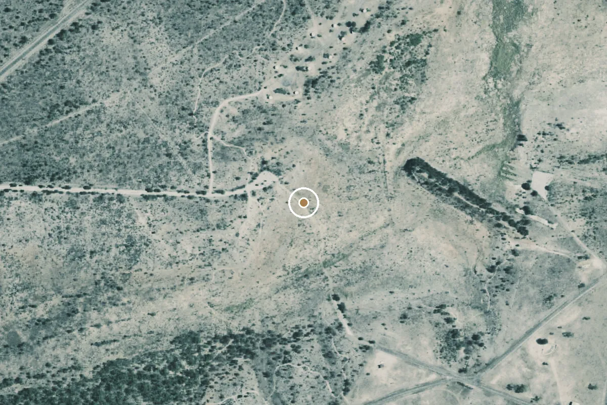 Aerial view of San Angelo State Park Boat Ramp