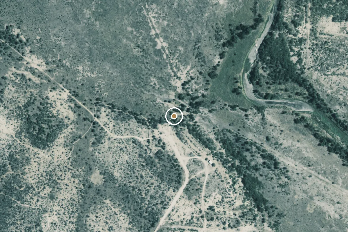 Aerial view of San Angelo State Park Boat Ramp