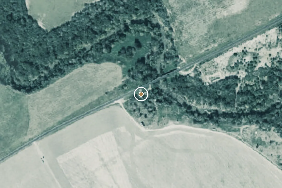 Aerial view of San Antonio River Boat Ramp