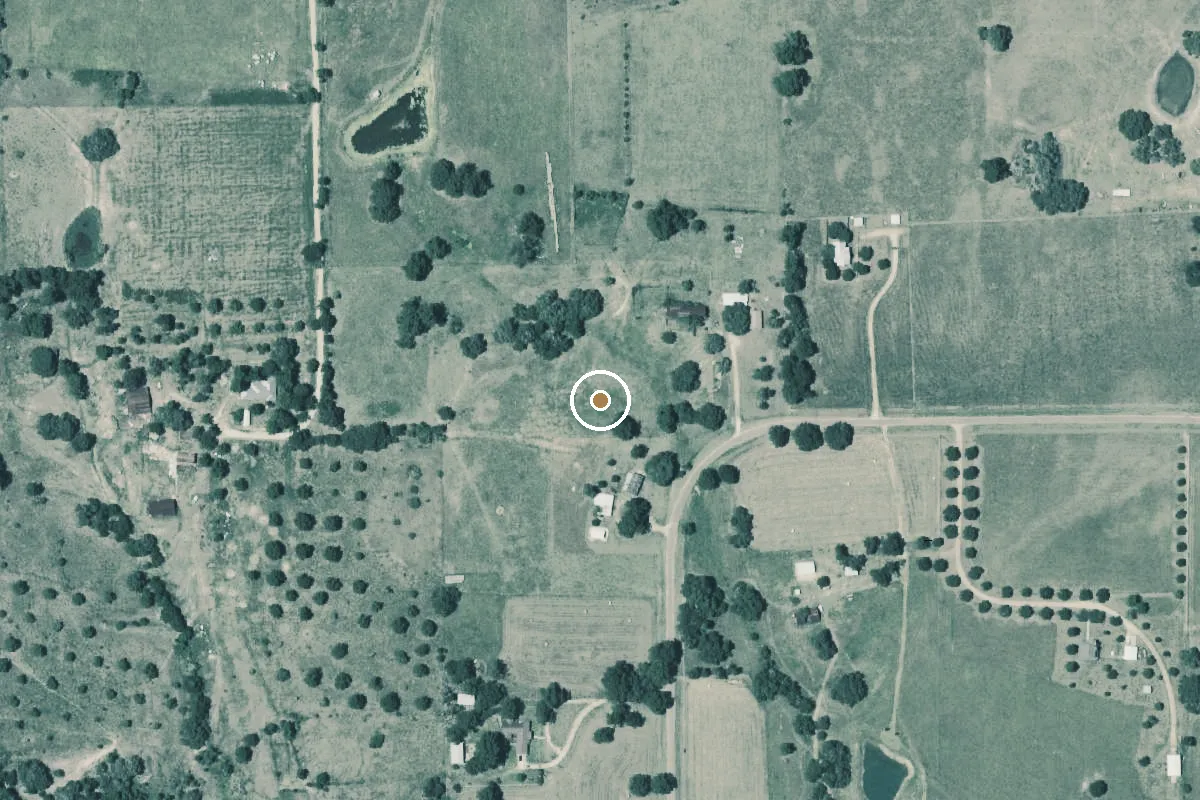 Aerial view of San Bernard River Boat Ramp