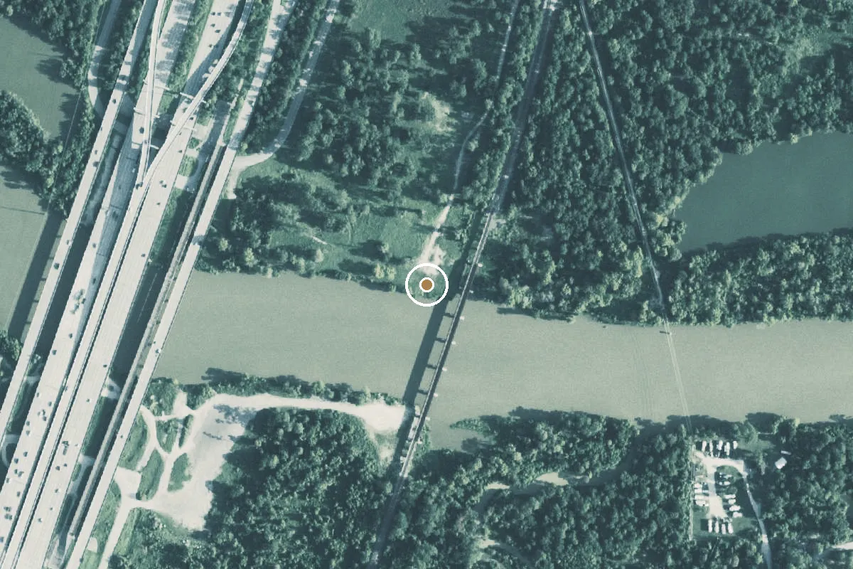 Aerial view of San Jacinto Park Boat Ramp