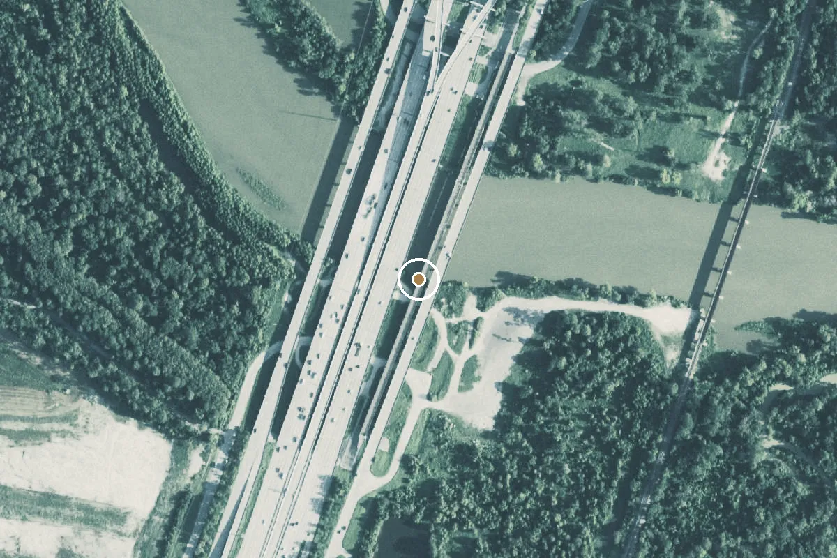 Aerial view of San Jacinto Park Boat Ramp