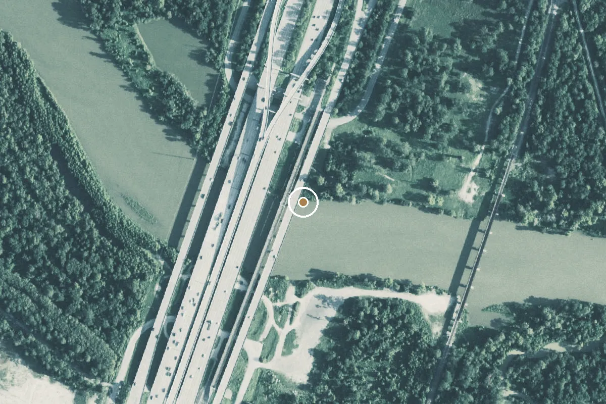 Aerial view of San Jacinto Park Boat Ramp