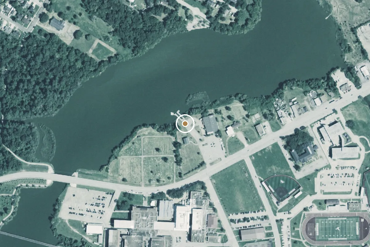 Aerial view of San Jacinto River Boat Ramp