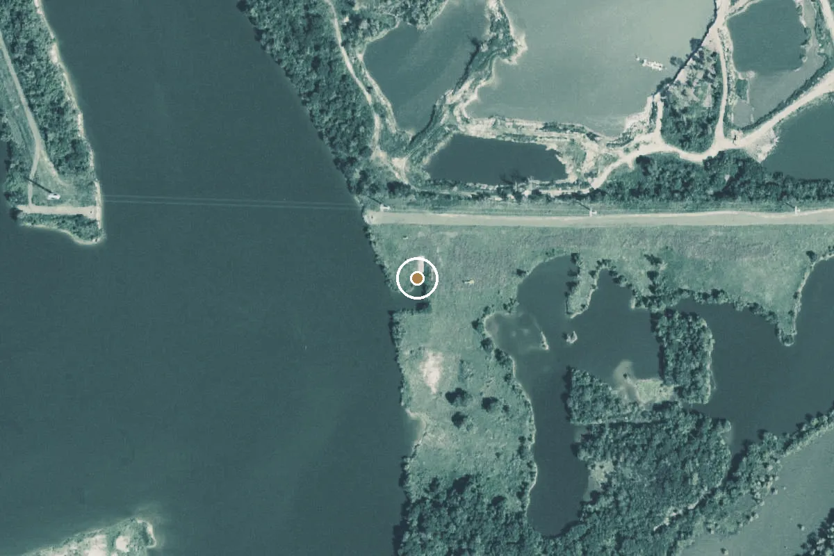 Aerial view of San Jacinto River Boat Ramp