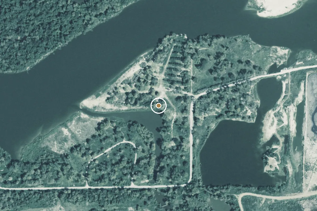 Aerial view of San Jacinto River Boat Ramp
