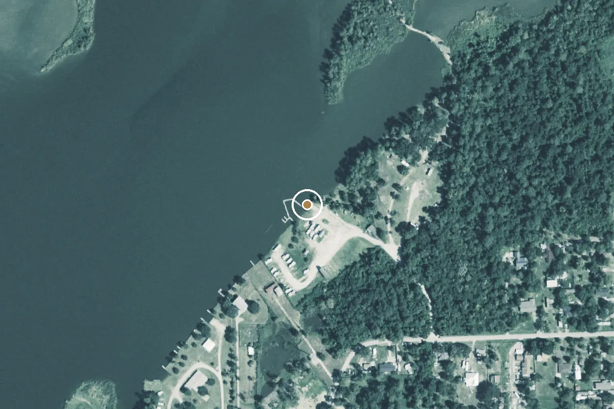 Aerial view of San Jacinto River Boat Ramp