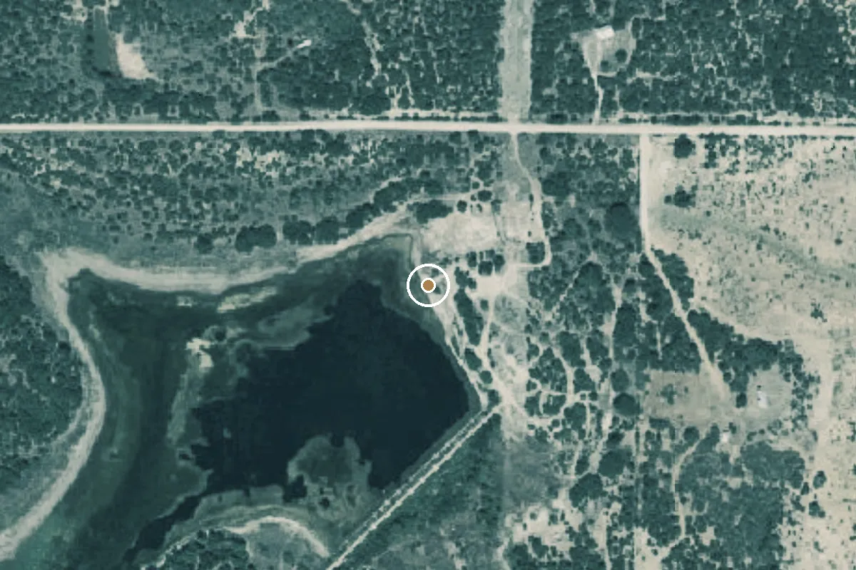 Aerial view of Santa Anna Lakes Boat Ramp