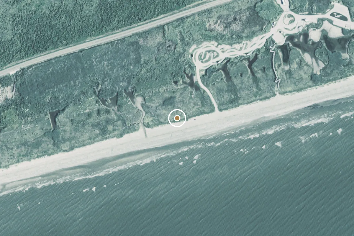 Aerial view of Sea Rim State Park Boat Ramp