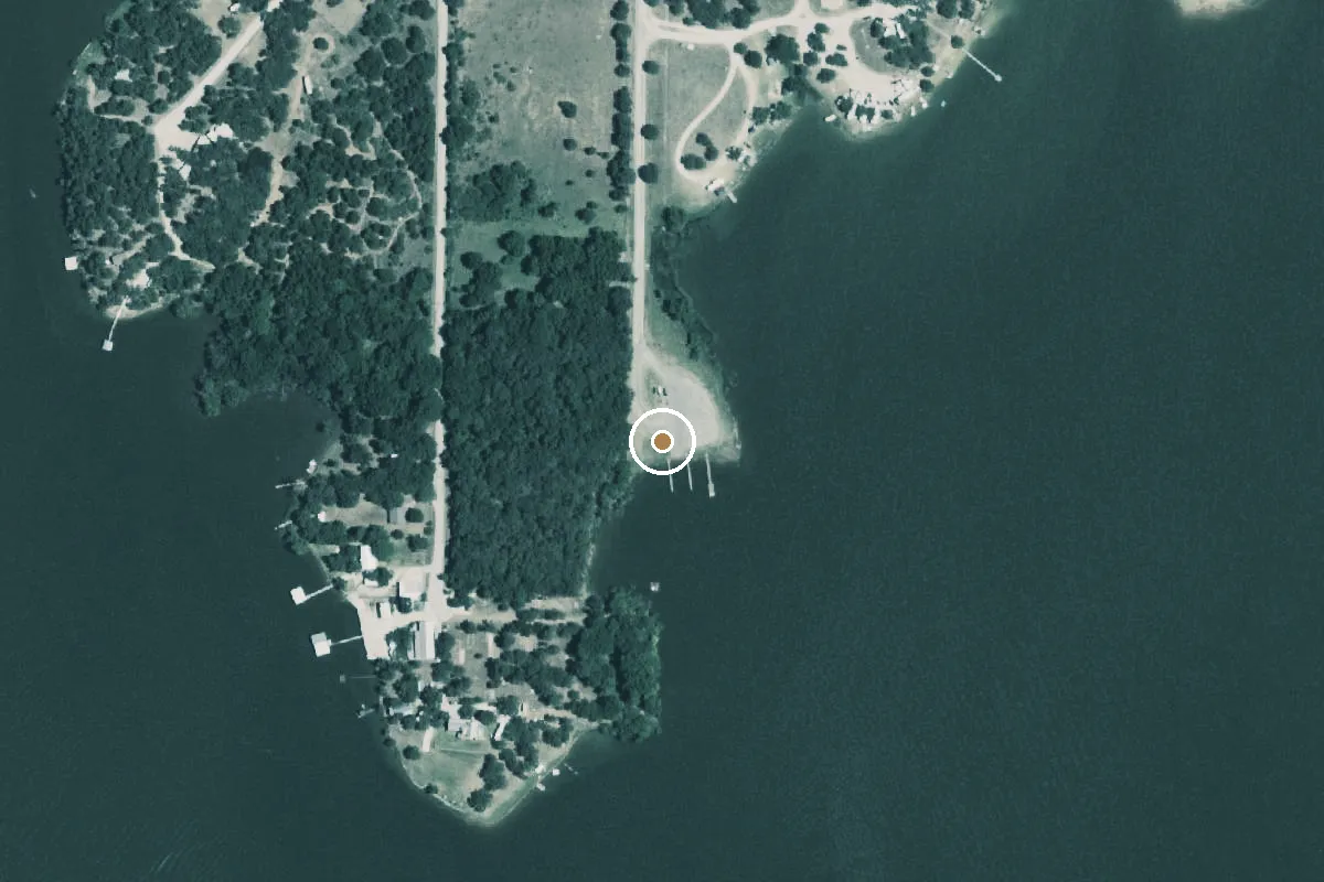 Aerial view of Selma Park Boat Ramp