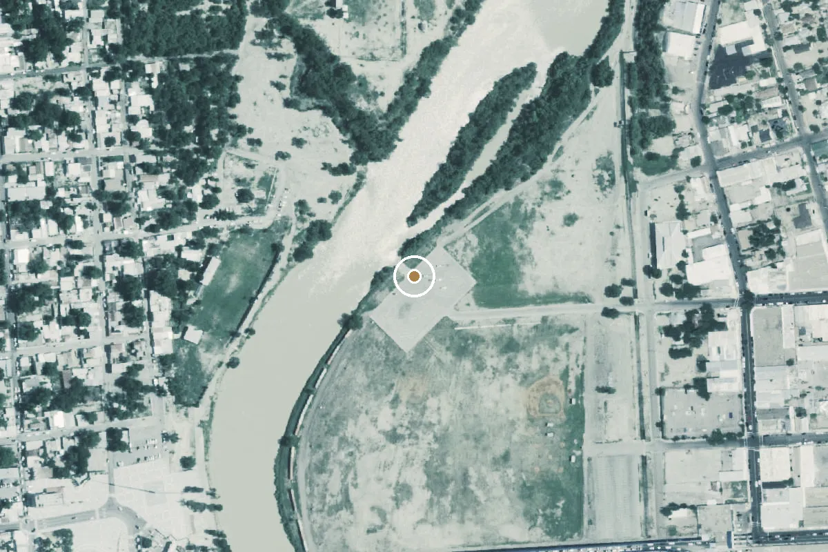 Aerial view of Shelby Park Boat Ramp