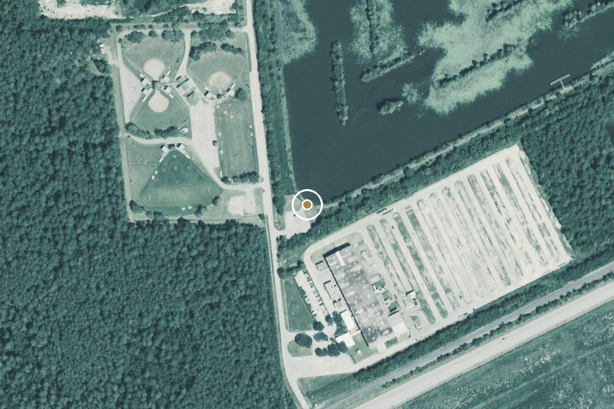 Aerial view of Sheldon Sports Complex Boat Ramp