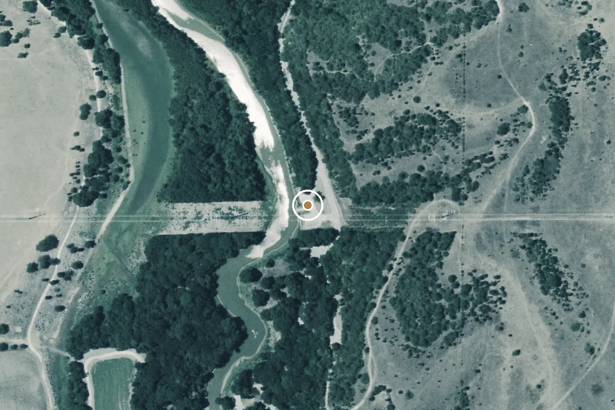 Aerial view of Site: 029, Loop: Rocky Creek Park Boat Ramp