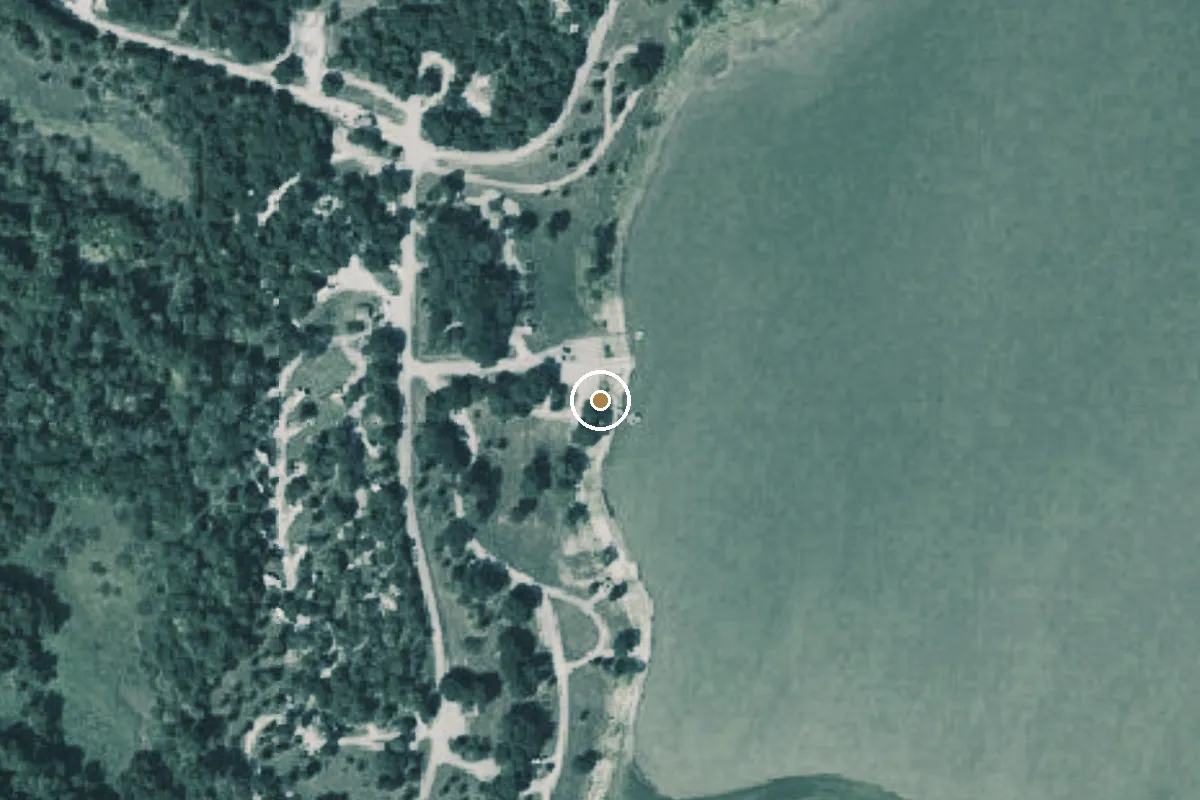 Aerial view of Site: 034, Loop: Sout Boat Ramp